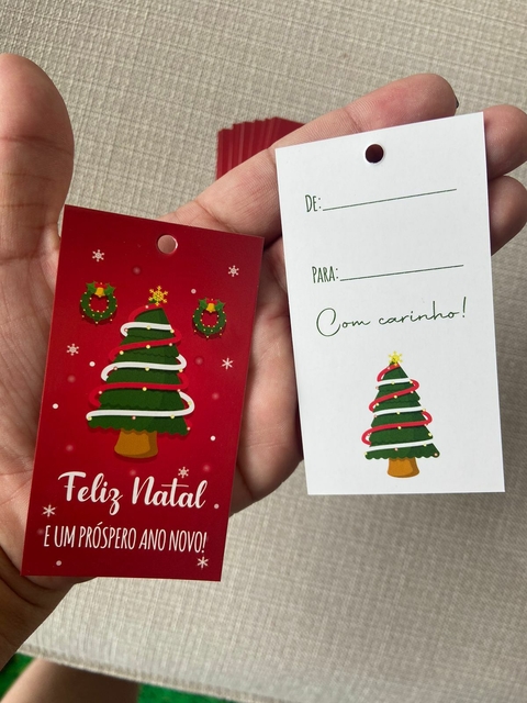 Tag De Feliz Natal E Próspero Ano Novo - De: Para: Tag De Feliz Natal E Próspero Ano Novo - De: Para: