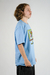 Camiseta Oversized Mario Federal Art - Azul - 12261 - comprar online