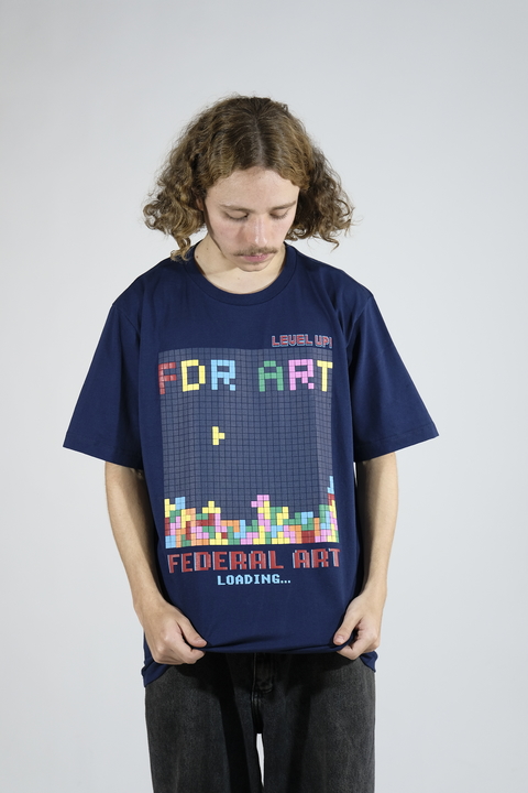 Camiseta Oversized Level Up Federal Art