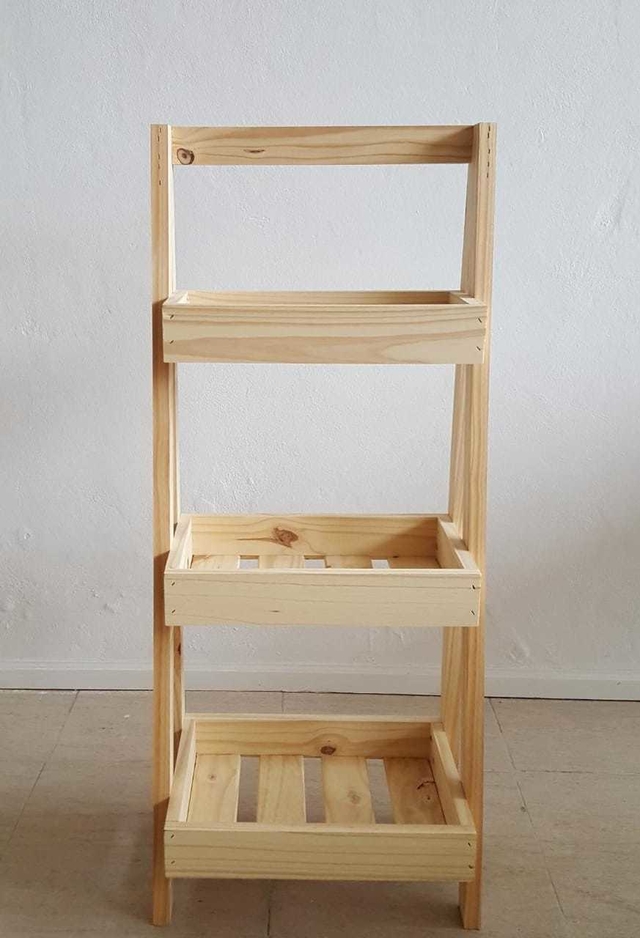 Organizador Estantería Escalera de 44cm de ancho BAJO de 3 estantes