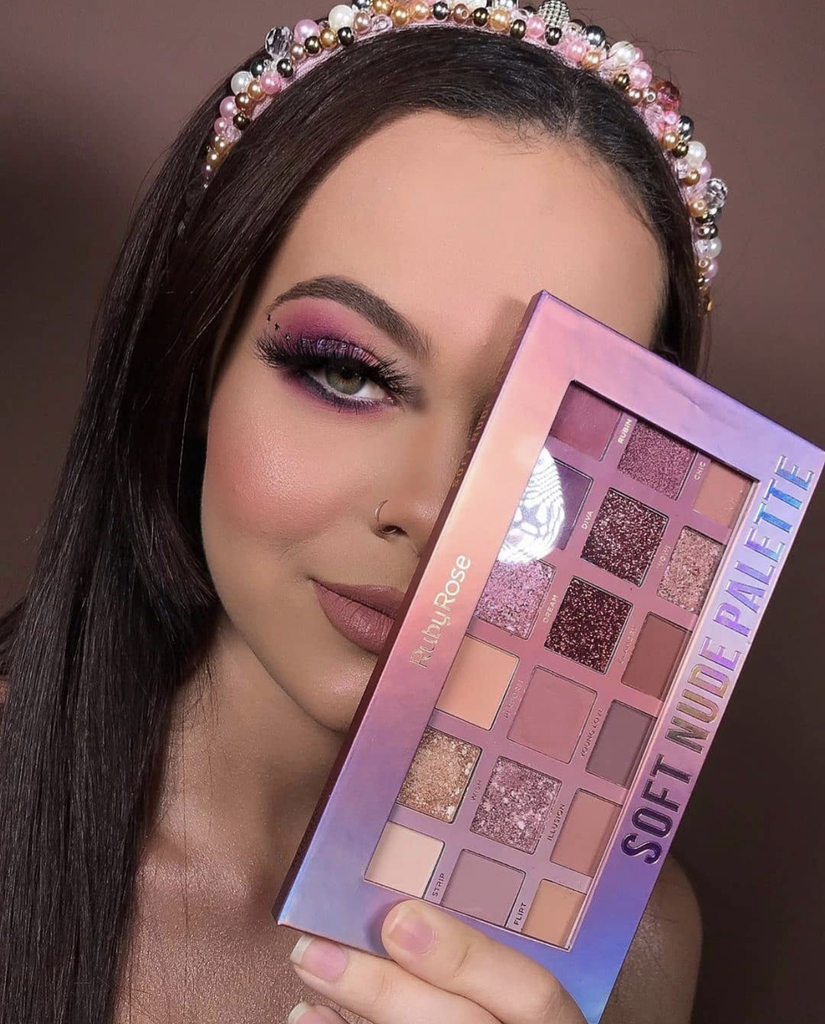 PALETA DE SOMBRAS SOFT NUDE - RUBY ROSE
