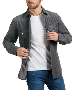 Camisa Denim Branch ML - Código 35037 en internet