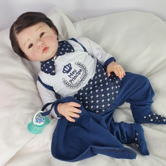 Kit Acessórios Para Bebe Boneca Reborn Menino Azul - Fralda Certidão Vacina  Mamadeiras