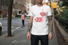 Camiseta Música no Coração na internet