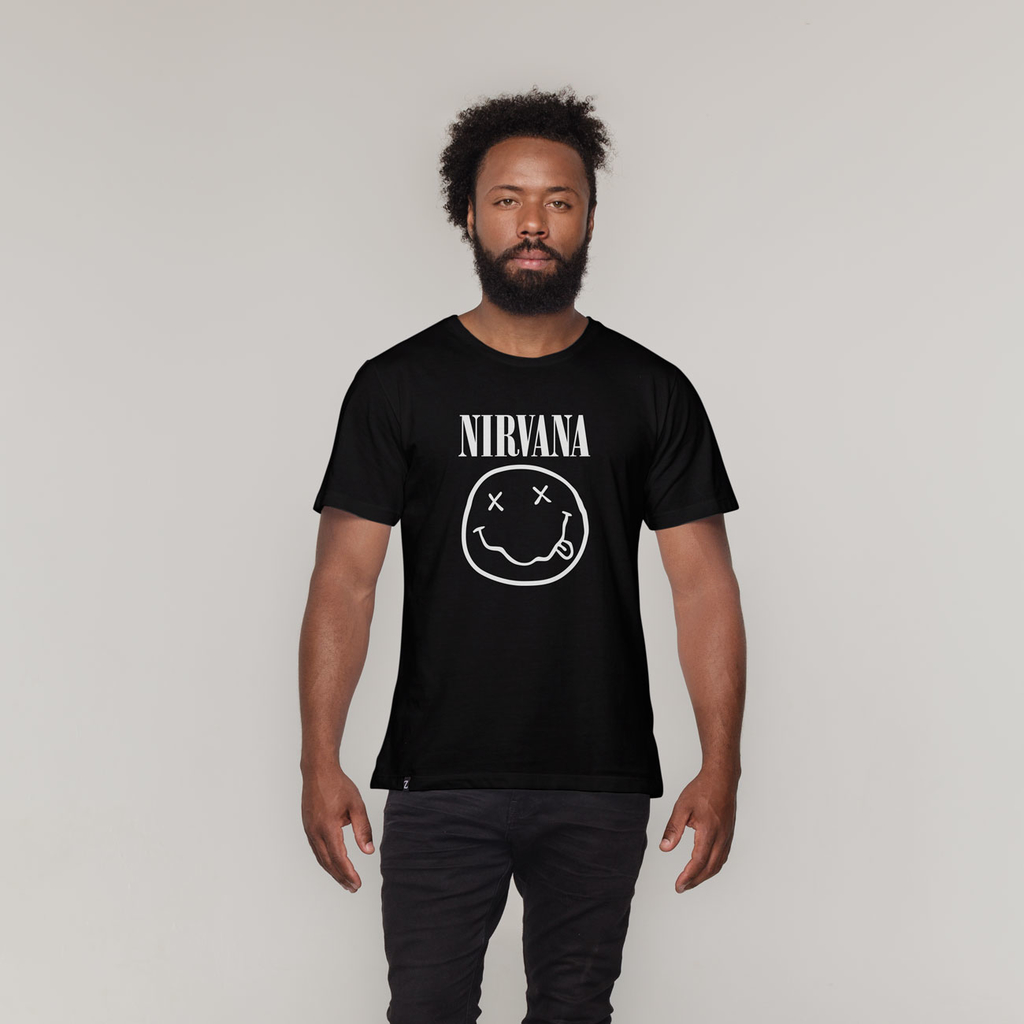 Camiseta Nirvana Smile - Comprar em Zetaz Camisetas