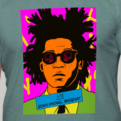 Camiseta de Arte, Basquiat, Artista Pop Art Americano.
