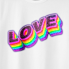 Camiseta LGBT Arco Iris | Glitter | Amor