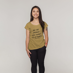 Camiseta frase motivacional yoga