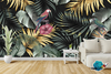 VINILOS PARA PARED HOJAS GOLD