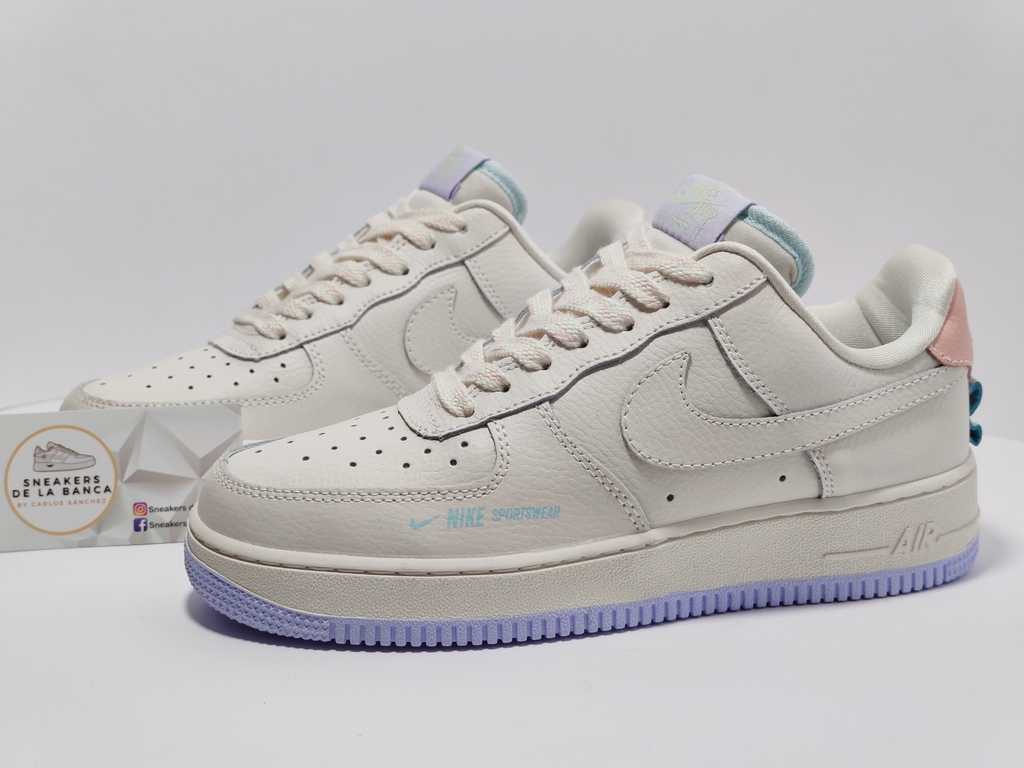 Air Force 1 Cintas Pastel - Sneakers de la Banca