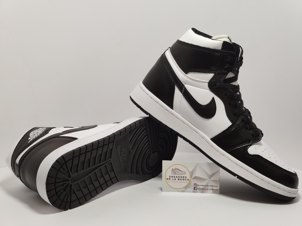 Jordan 1 Black/White Piel - Sneakers de la Banca