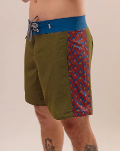 BOARDSHORT 80ETAL PATCHWORK AURORA LUNAR - Parko