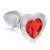PLUG ANAL DE VIBRIO - ADORNO JOYA LOVE - TALLA M (ROJO)