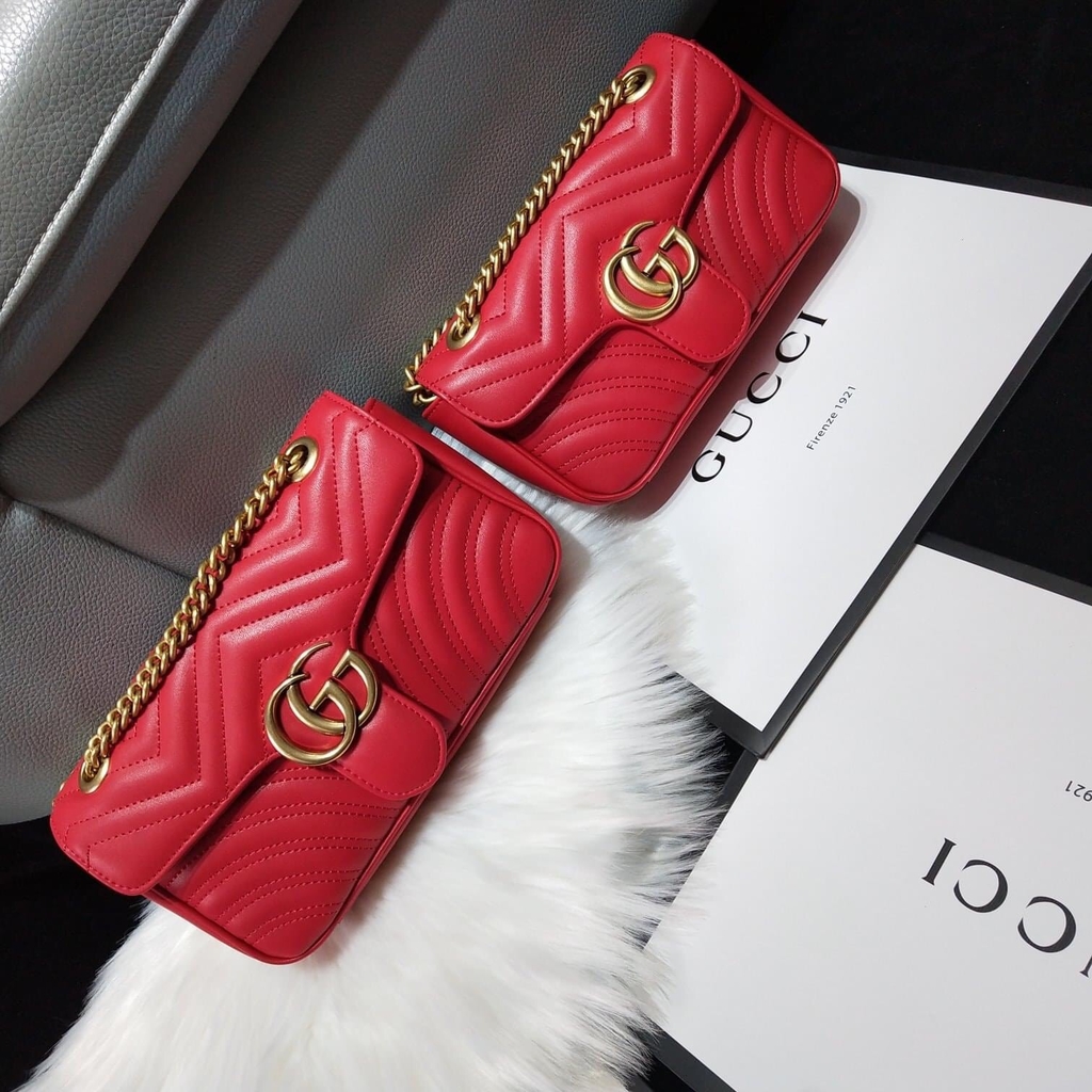 gucci marmont mini vermelha