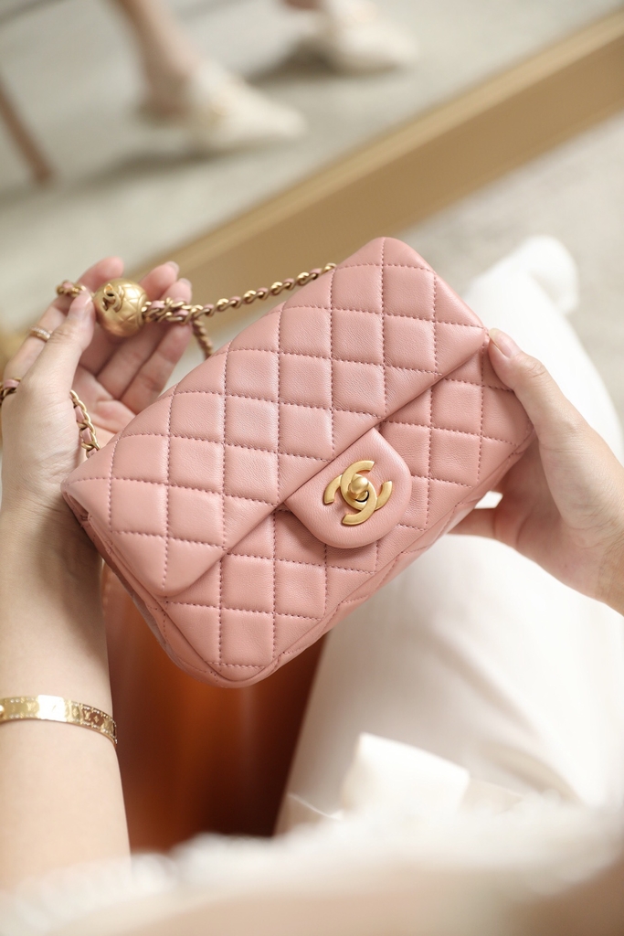 bolsa chanel pink