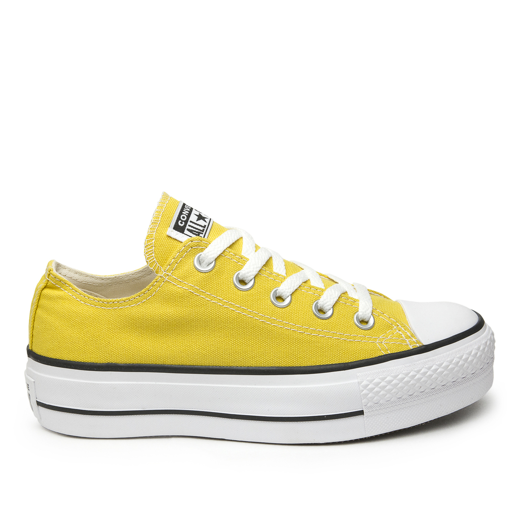 converse amarelo plataforma