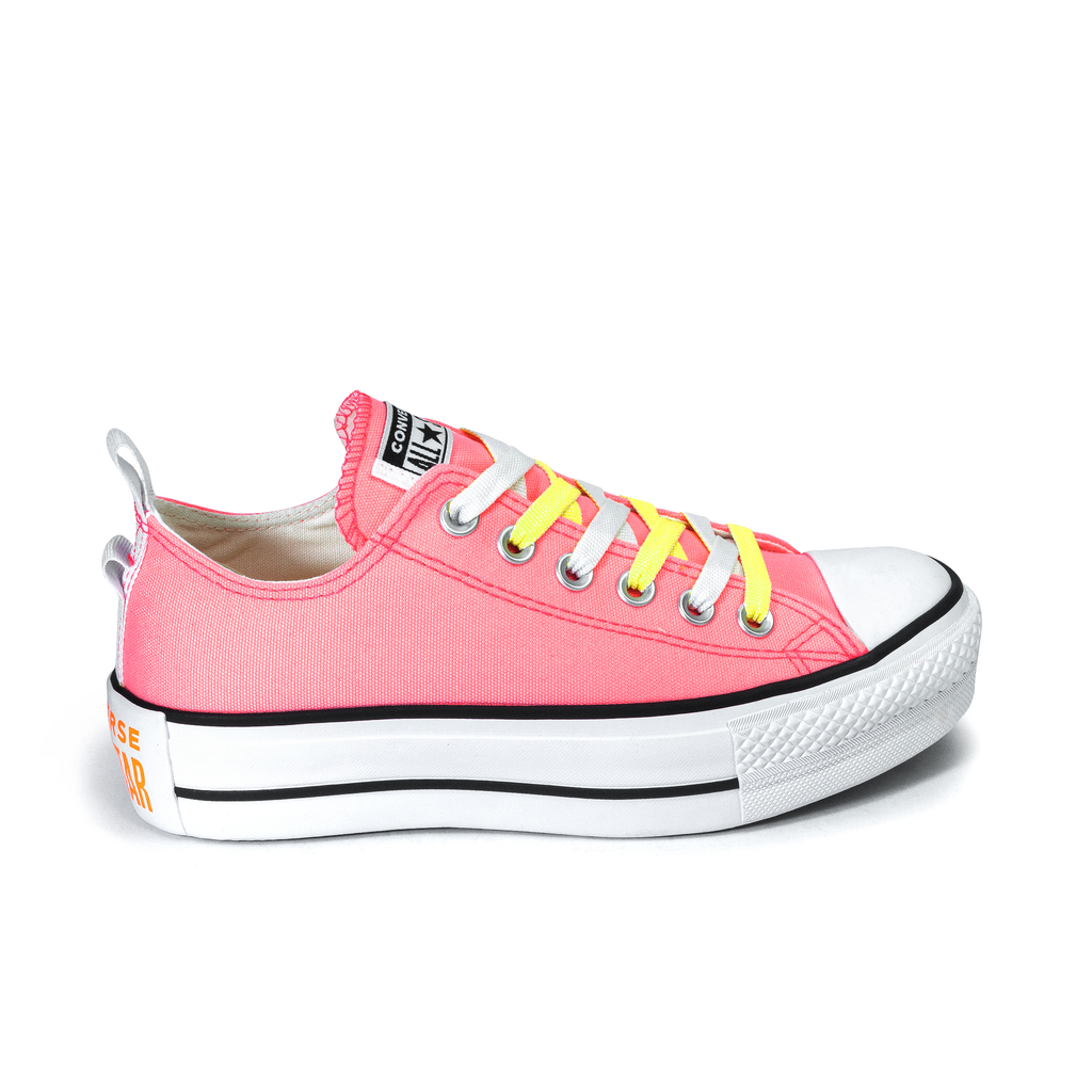 Tênis Converse Chuck Taylor CT Plataforma Rosa Fluor