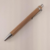 Bolígrafos de Bambú c/punta plateada con logo x 100 unidades