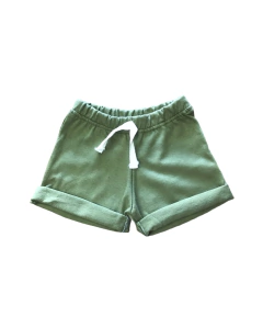 Short de Algodón con tira Verde Militar - minimomentos