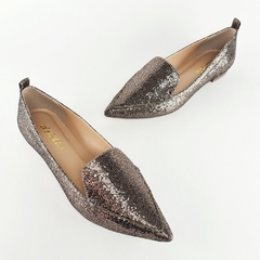 Sapatilha Loafer Glitter Bronze - comprar online