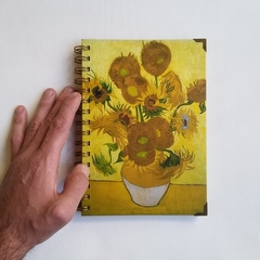 Cuaderno Vincent Tapa Dura Ring Wire 80 hojas/ Modelo 58/ Sunflowers, 1889.