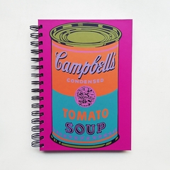 CUADERNO TAPA DURA RING WIRE/ Modelo 168/ CAMPBELL' S SOUP CAN