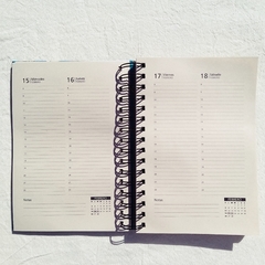 Agenda 2 días por página Bauhaus/ Tapa Dura Ring Wire/ Modelo 81/ LE CORBUSIER I