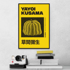 Marco acabado piano con vidrio/ Modelo 264/ YELLOW PUMPKIN (2003) / YAYOI KUSAMA