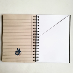 Agenda Diaria Tapa Dura Ring Wire/ Modelo 236/ MoMA BLACK ⬛⬜