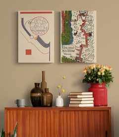 Set 2/ Cuadro Vintage Bastidor Premium 33 x 48cm/ Einstellen 11