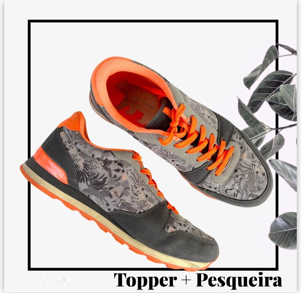 Zapatillas estampadas con cordones fluo, edición limitada