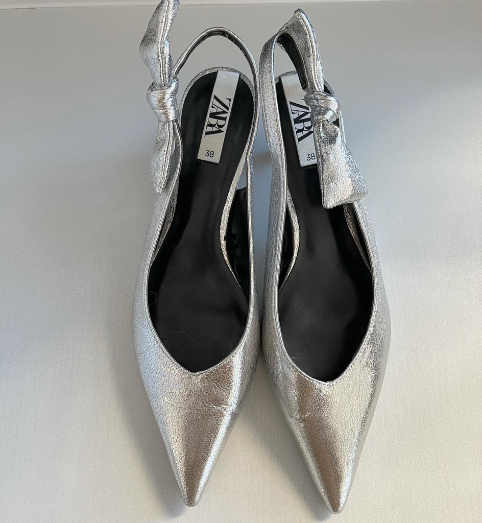 Stilettos metalizados sin talón - ESE CLOSET