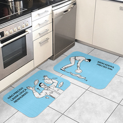Kit Tapetes de Cozinha Não preciso lavar louça na internet