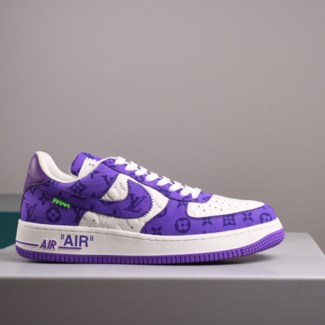 Tênis Nike Air Force 1 X Louis Vuitton "Purple" Roxo