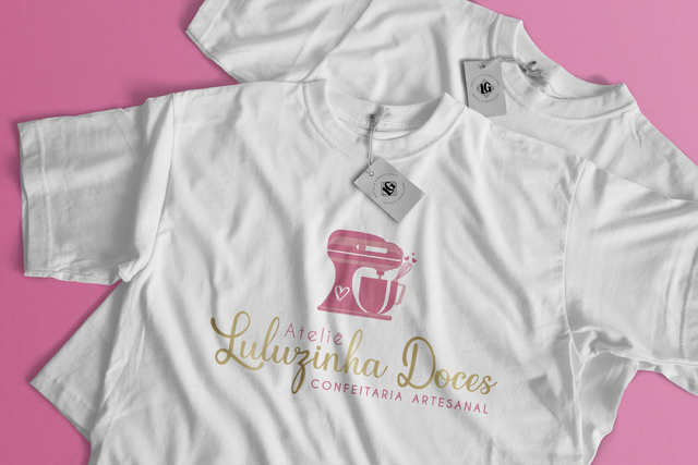blusa personalizada confeitaria