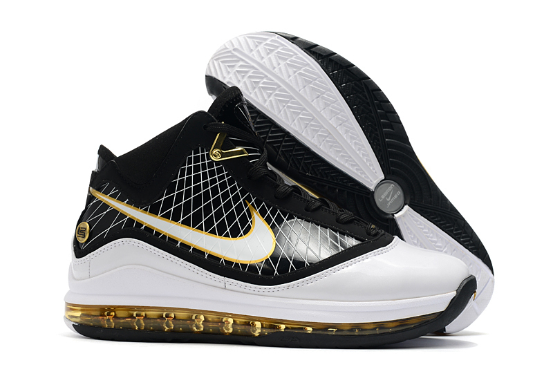 Tênis Nike Lebron 7 White Black Gold - Sportsneakers