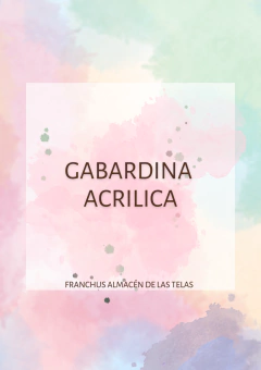 GABARDINA ACRILICA ANTIMANCHAS FRANCHUS x 50 cm