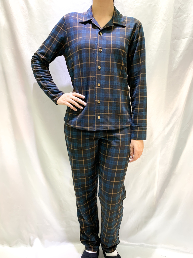 Pijama Xadrez com Botão