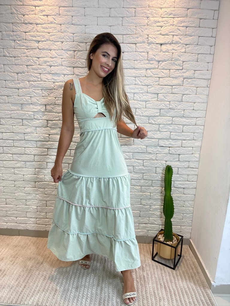 vestido de amamentação liso com recorte na barra