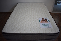 Sommier Senseo 2 Plazas y Media 1.40x1.90 Linea Premium Con Doble Pillow Top Nube Relax - tienda online