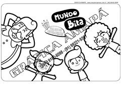 Imagem do Caderno de colorir - Mundo Bita - Ref.: 003