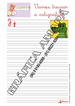 Caderno de Atividades - Treinando a Caligrafia (IMPRESSO) - Reg: 334 - loja online