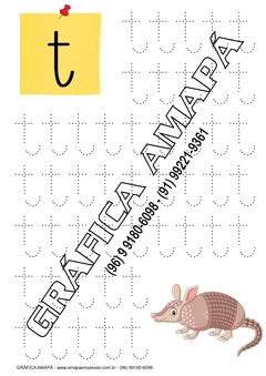 Caderno de Atividades - Caligrafia - Letra Cursiva (IMPRESSO) - Reg: 393 - Gráfica Amapá - Unidade Pará