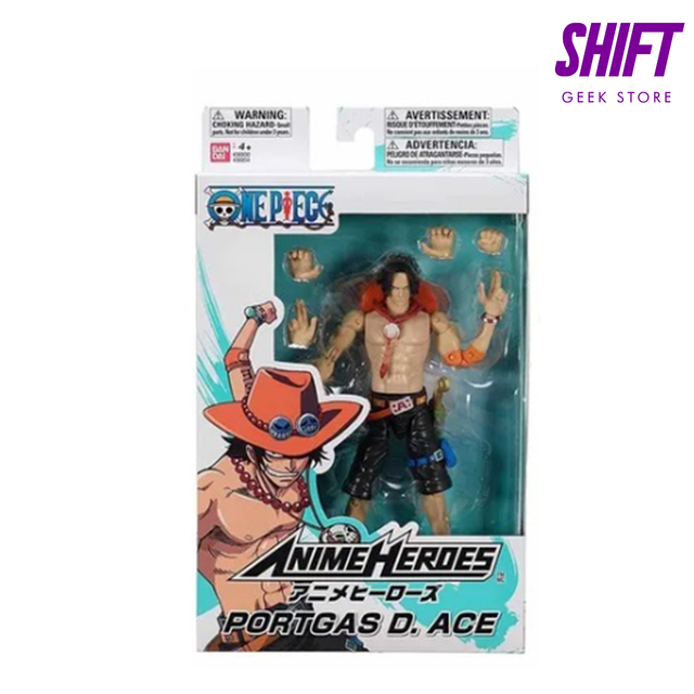 Figura Portgas D. Ace - One Piece - Anime Heroes - BANDAI