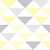 Papel de Parede Geometrico triangular amarelo branco e cinza