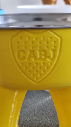 Imagen de COMEDERO PATITAS BOCA JUNIORS AMARILLO