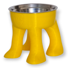 COMEDERO PATITAS BOCA JUNIORS AMARILLO - tienda online