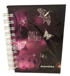 LIBRETA ASAMBLEA GLITTER 120 HOJAS RAYADAS - comprar online