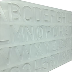 PLANTILLA LETRAS Y NÚMEROS GRANDES ONIX E07001.3 - comprar online