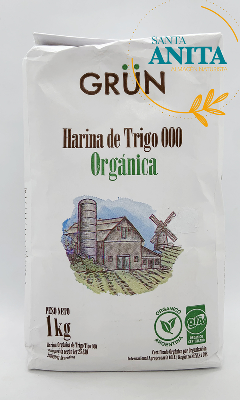 Grun - Harina de trigo orgánica 1kg